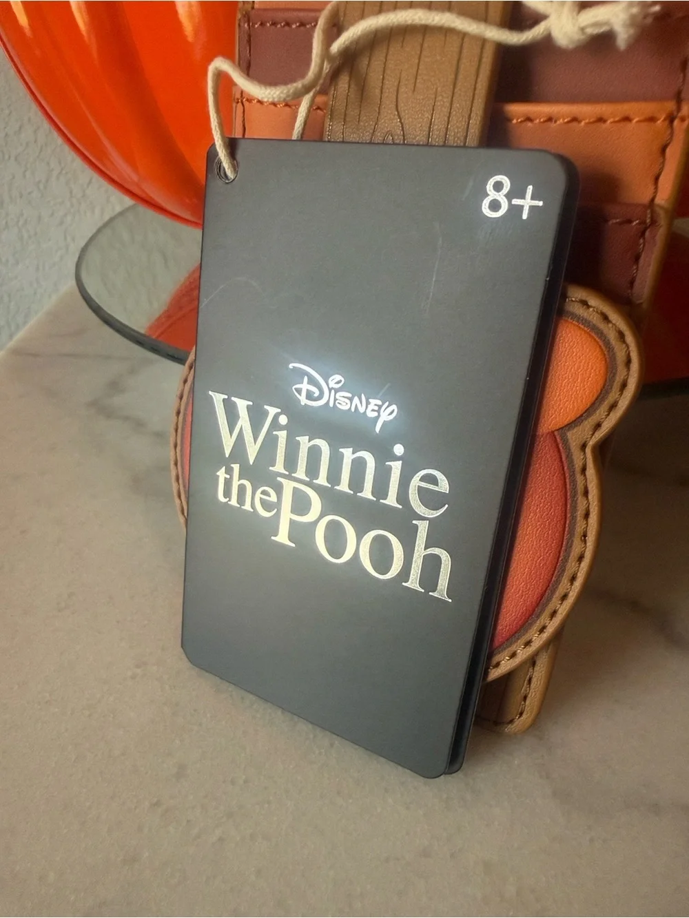 Disney Loungefly Winnie the Pooh Card Holder + Hard Case Pumpkin Bag-NWT!!